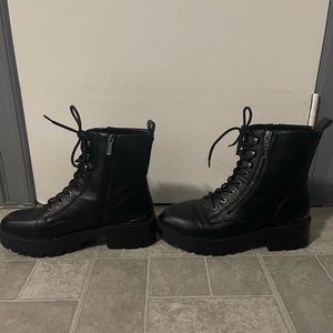 Guess Black Combat Boots